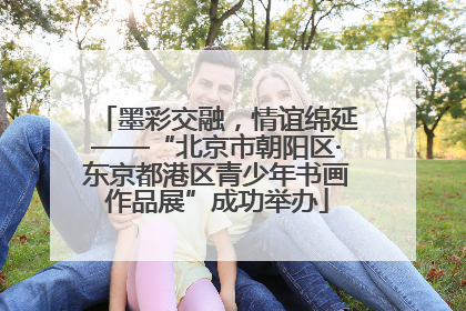 墨彩交融，情谊绵延——“北京市朝阳区·东京都港区青少年书画作品展”成功举办