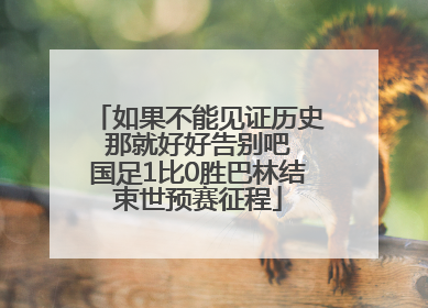 如果不能见证历史 那就好好告别吧 国足1比0胜巴林结束世预赛征程