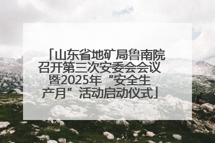 山东省地矿局鲁南院召开第三次安委会会议暨2025年“安全生产月”活动启动仪式