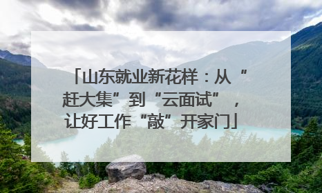 山东就业新花样：从“赶大集”到“云面试”，让好工作“敲”开家门