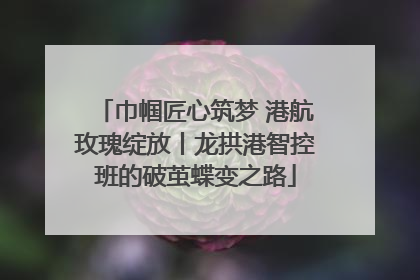 巾帼匠心筑梦 港航玫瑰绽放丨龙拱港智控班的破茧蝶变之路