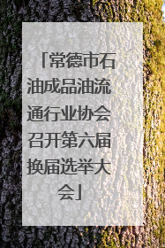 常德市石油成品油流通行业协会召开第六届换届选举大会