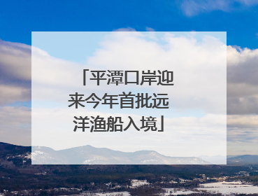 平潭口岸迎来今年首批远洋渔船入境