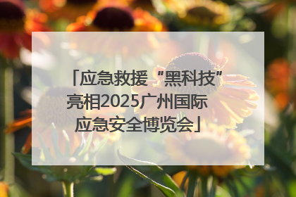 应急救援“黑科技”亮相2025广州国际应急安全博览会