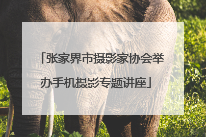 张家界市摄影家协会举办手机摄影专题讲座