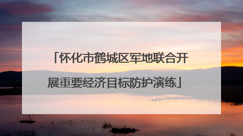 怀化市鹤城区军地联合开展重要经济目标防护演练