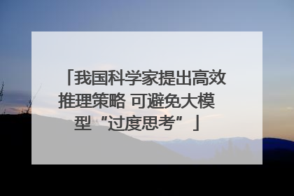 我国科学家提出高效推理策略 可避免大模型“过度思考”