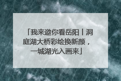 我来邀你看岳阳丨洞庭湖大桥彩绘换新颜，一城湖光入画来