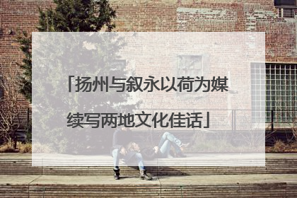 扬州与叙永以荷为媒续写两地文化佳话