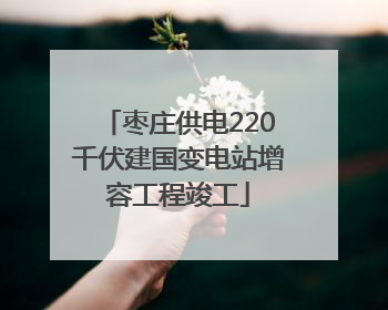 枣庄供电220千伏建国变电站增容工程竣工