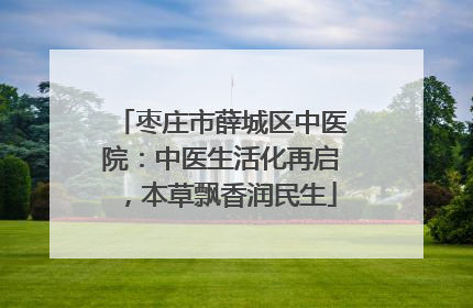 枣庄市薛城区中医院：中医生活化再启，本草飘香润民生