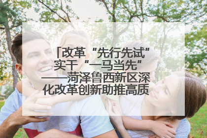 改革“先行先试” 实干“一马当先”——菏泽鲁西新区深化改革创新助推高质量发展纪实