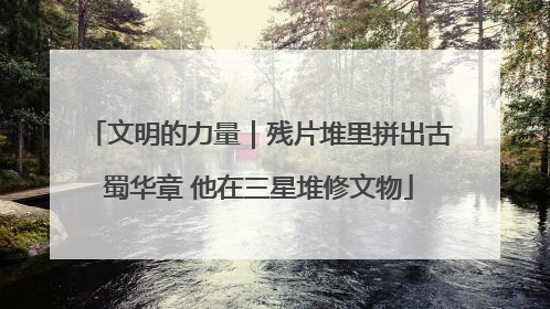文明的力量｜残片堆里拼出古蜀华章 他在三星堆修文物