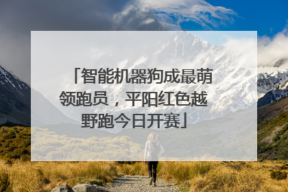 智能机器狗成最萌领跑员，平阳红色越野跑今日开赛