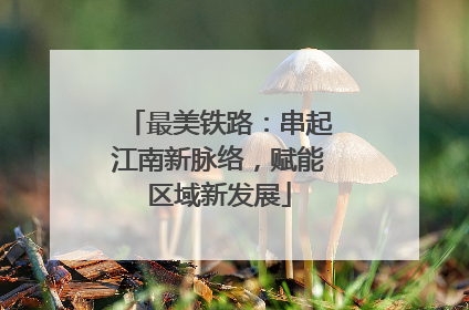 最美铁路：串起江南新脉络，赋能区域新发展
