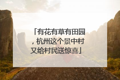 有花有草有田园，杭州这个景中村又给村民送惊喜