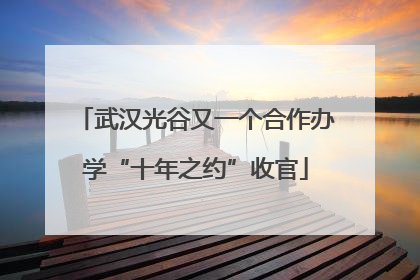武汉光谷又一个合作办学“十年之约”收官