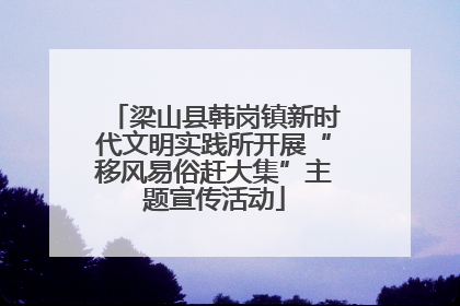 梁山县韩岗镇新时代文明实践所开展“移风易俗赶大集”主题宣传活动
