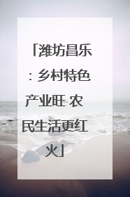 潍坊昌乐：乡村特色产业旺 农民生活更红火