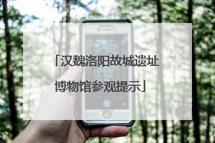 汉魏洛阳故城遗址博物馆参观提示