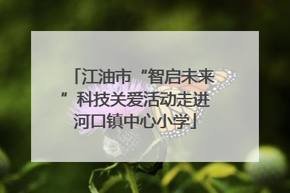 江油市“智启未来”科技关爱活动走进河口镇中心小学