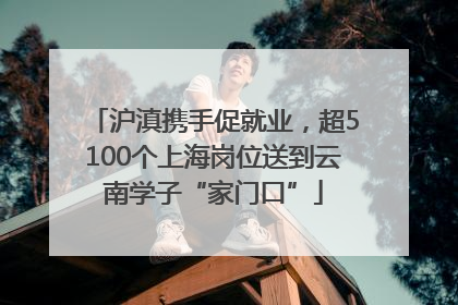 沪滇携手促就业，超5100个上海岗位送到云南学子“家门口”