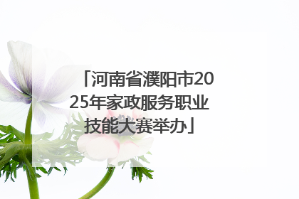 河南省濮阳市2025年家政服务职业技能大赛举办