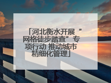 河北衡水开展“网格徒步踏查”专项行动 推动城市精细化管理