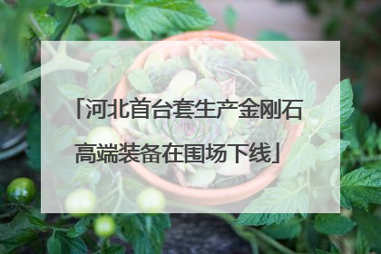 河北首台套生产金刚石高端装备在围场下线