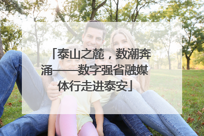 泰山之麓，数潮奔涌——数字强省融媒体行走进泰安