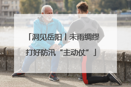 洞见岳阳丨未雨绸缪 打好防汛“主动仗”