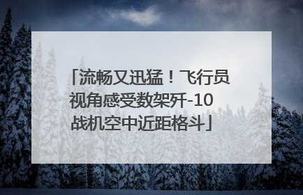 流畅又迅猛！飞行员视角感受数架歼-10战机空中近距格斗