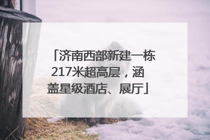 济南西部新建一栋217米超高层，涵盖星级酒店、展厅