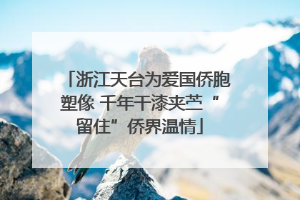 浙江天台为爱国侨胞塑像 千年干漆夹苎“留住”侨界温情