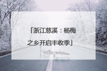 浙江慈溪：杨梅之乡开启丰收季