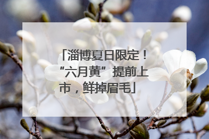 淄博夏日限定！“六月黄”提前上市，鲜掉眉毛