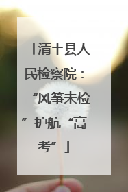 清丰县人民检察院：“风筝未检”护航“高考”