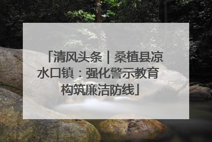 清风头条｜桑植县凉水口镇：强化警示教育 构筑廉洁防线