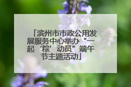 滨州市市政公用发展服务中心举办“一起‘粽’动员”端午节主题活动