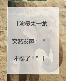 演员朱一龙突然发声：“不忍了！”