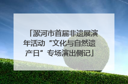 漯河市首届非遗展演年活动“文化与自然遗产日”专场演出侧记