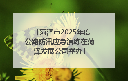 菏泽市2025年度公路防汛应急演练在菏泽发展公司举办