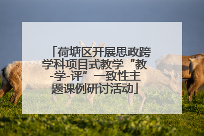 荷塘区开展思政跨学科项目式教学“教-学-评”一致性主题课例研讨活动
