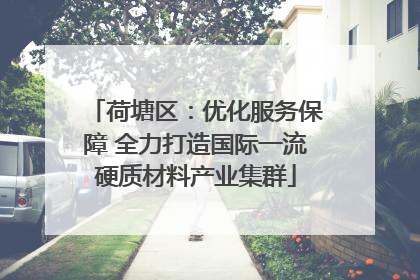 荷塘区：优化服务保障 全力打造国际一流硬质材料产业集群