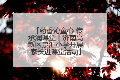 药香沁童心 传承润课堂丨济南高新区景汇小学开展家长进课堂活动