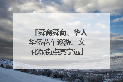 舜裔舜商、华人华侨花车巡游、文化踩街点亮宁远