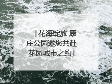 花海绽放 康庄公园邀您共赴花园城市之约