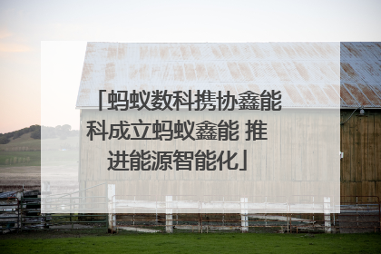 蚂蚁数科携协鑫能科成立蚂蚁鑫能 推进能源智能化