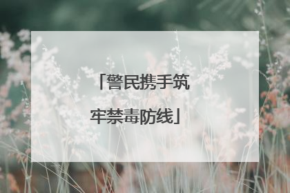 警民携手筑牢禁毒防线