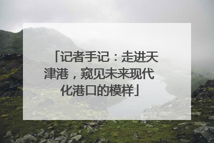 记者手记：走进天津港，窥见未来现代化港口的模样